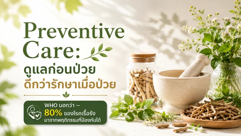 Preventive Care: ดูแลก่อนป่วย ดีกว่ารักษาเมื่อป่วย – WHO 80% Rule