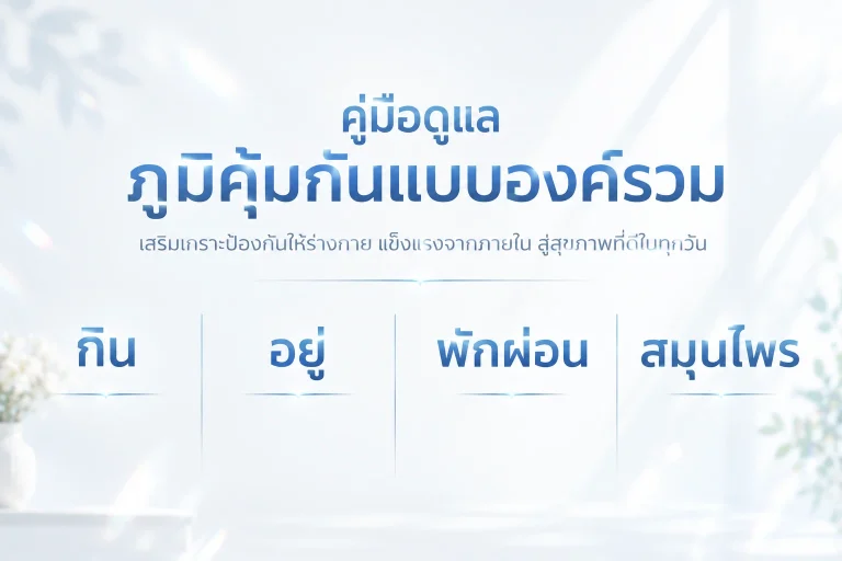 คู่มือดูแลสุขภาพแบบองค์รวม: กิน อยู่ พักผ่อน ขยับร่างกาย และดูแลใจ