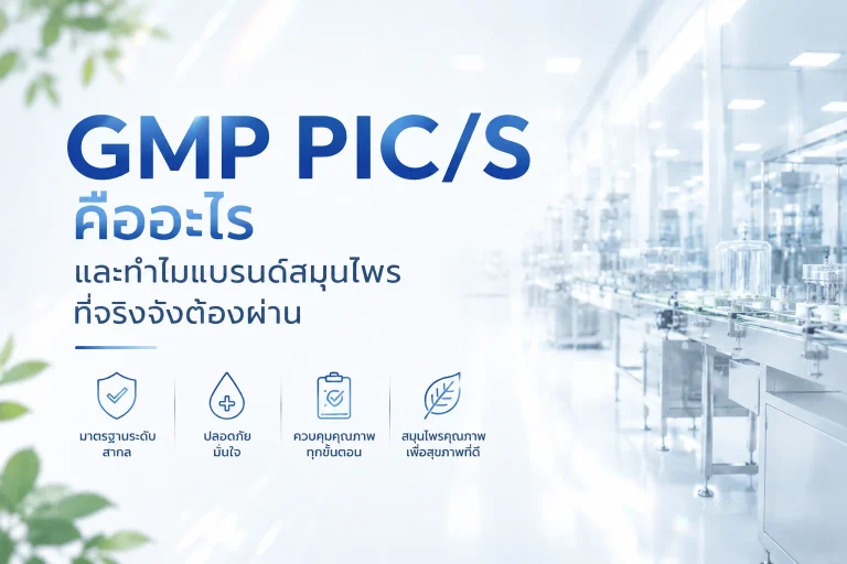 GMP PIC/S คืออะไร และทำไมแบรนด์สมุนไพรที่จริงจังต้องผ่าน